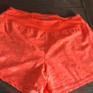Coral workout shorts